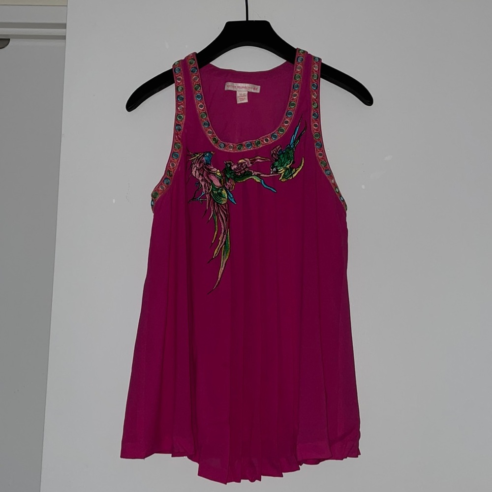 Embellished Matthew Williamson x H&M silk tank top.